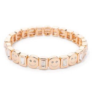 Happy Face Bracelet, Trending Bracelet, Women's Jewelry, Women's Gold Bracelet